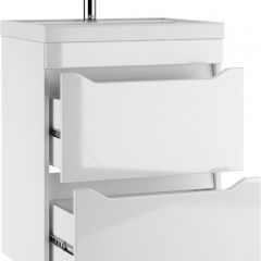 Тумба под умывальник "UNIT 60" Ева с двумя ящиками В2 Айсберг (DA5911T) | фото 3