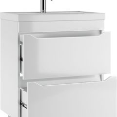 Тумба под умывальник "UNIT 70" Ева с двумя ящиками В2 Айсберг (DA5907T) | фото 3