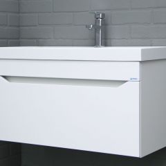 Тумба подвесная под умывальник "UNIT 80" Ева с одним ящиком В1 Айсберг (DA5903T) | фото 6