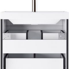 Тумба подвесная под умывальник "UNIT 60" Graffo графит матовый В2 Домино (DGr2111T) | фото 4