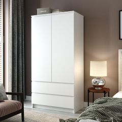 МОРИ Спальный гарнитур (Белый) модульный | фото 3