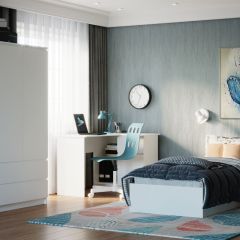 МОРИ Спальный гарнитур (Белый) модульный | фото 5