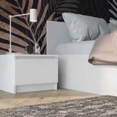 МОРИ Спальный гарнитур (Белый) модульный | фото 17