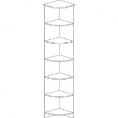 Шкаф угловой открытый №618 "Инна" Денвер темный | фото 3