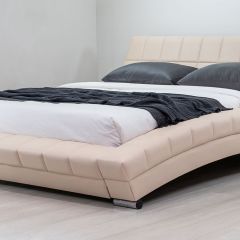 Кровать двойная Оливия 160 + ортопед. основание (кожзам) | фото 4