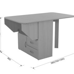 Стол-тумба раскладной (дуб Сонома) | фото 2