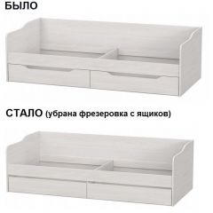 Кровать КР 1 Серия 2 + основание ДСП Лайт 0.9х2.0 (Ясень Анкор светлый) | фото 2