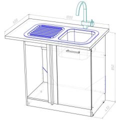 Кухонный гарнитур Адажио мега прайм 1500 х 2700 мм | фото 19