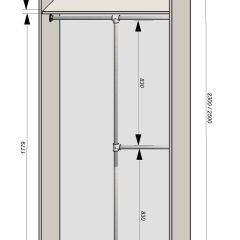Спальня Серый камень + Кровать (серии «ГЕСТИЯ») Серый камень/Дуб Небраска натуральный | фото 13