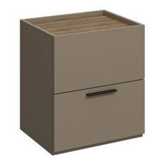 Спальня Серый камень + Кровать (серии «ГЕСТИЯ») Серый камень/Дуб Небраска натуральный | фото 8