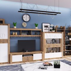 ТЕРРА Тумба Тв (Белый глянец/дуб сонома) | фото 2