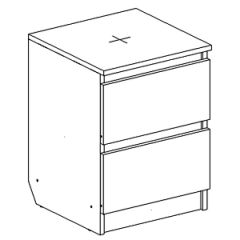 Тумба прикроватная с 2 ящиками "Бьянко" | фото 3