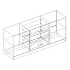 Комод 2 ств. с 3 ящиками "Милана" | фото 2