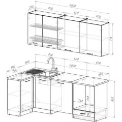 ТЕРЦИЯ Кухонный гарнитур Стандарт (1600 мм) | фото 2