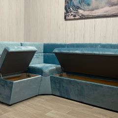 Кухонный уголок УЮТ высокий сектор (ППУ) велюр Candy 17 | фото 2