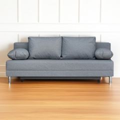 Диван-кровать Комфорт без подлокотников (4 подушки) BALTIC GREY | фото 2