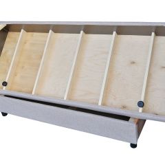 Диван-кровать Комфорт без подлокотников (4 подушки) BALTIC COFFE-LATTE | фото 15