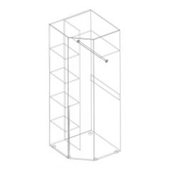 ВИТА Шкаф угловой (темно серый) | фото 2