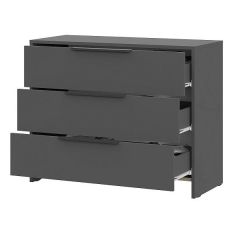 КАМЕЛИЯ 1 Серия 2 Комод 3 ящика Графит серый | фото 3