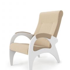 Кресло для отдыха Римини 19-Т-П (ткань\белые) ПЕСОК | фото 2