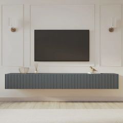 Тумба подвесная под ТВ LINES MTV4-MA 1150 Темно-серый (Графит-M 10.1.25) | фото 7