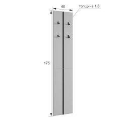 МЕРСИ Прихожая (модульная) графит | фото 2