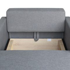 Диван Реал 80 с подлокотниками (микровелюр коричневый) | фото 3