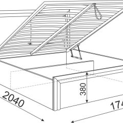 Кровать 1.6 Глэдис М32 с ПМ и мягкой частью (ЯШС/Белый) | фото 2