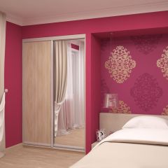 Шкаф-купе Ксения 1600 ЛДСП+Зеркало (ЛДСП 1 кат.) | фото 7