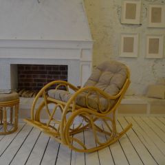 Кресло - качалка 05/05 с подушкой (Мед) Разборное/в коробке | фото 2