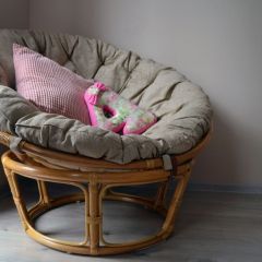 Кресло Папасан 23/01 с подушкой (Мёд) | фото 3