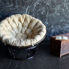 Кресло Папасан 23/01 с подушкой (Темно-коричневый) | фото 5