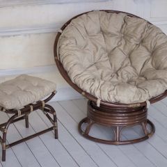 Кресло Папасан вращающийся 23/01В с подушкой (Орех матовый) | фото 3