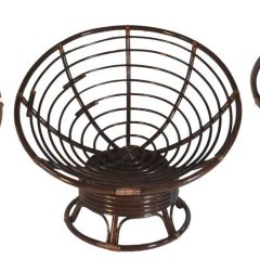 Кресло Папасан вращающийся 23/01В с подушкой (Темно-коричневый) | фото 2