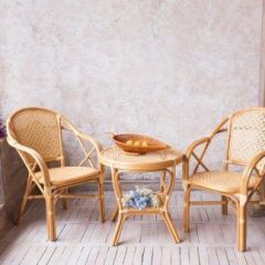 Стол круглый Петани с плетеной столешницей | фото 8