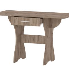 Стол раскладной с ящиком (Дуб Крафт Табачный) | фото 3