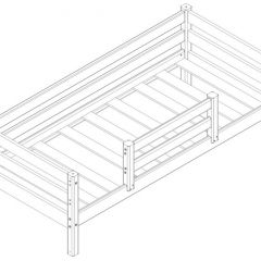 Кровать с защитой по центру Соня (Вариант 4) | фото 3