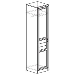 Шкаф для одежды 1-дверный с полками 41 Лира Нортон светлый | фото 2