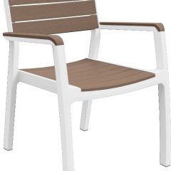 Стул c подлокотниками Гармония (Harmony armchair) белый-капучино | фото 2