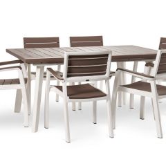 Стол Гармония раздвижной (Harmony Extendable) белый-капучино | фото 4