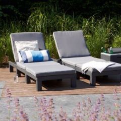 Шезлонг Дейтона (Daytona Delux) графит - прохладный серый | фото 4